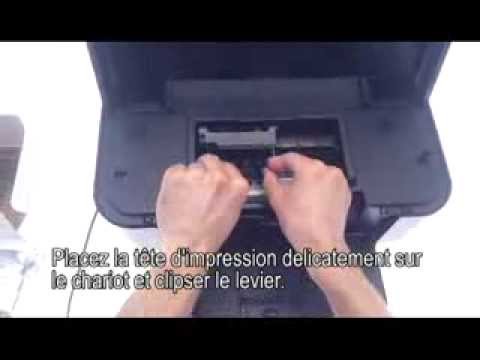 comment installer tete d'impression canon