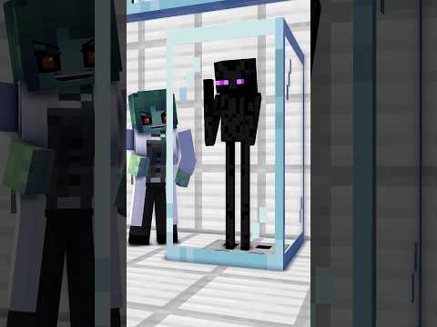Enderman turns into a human - Monster School Minecraft Animation