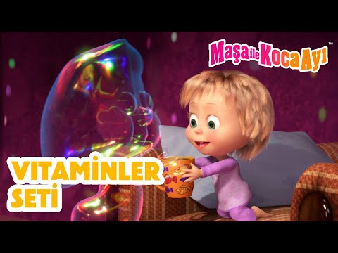 Maşa İle Koca Ayı 🍊 Vitaminler Seti 💊 Masha and the Bear Turkey