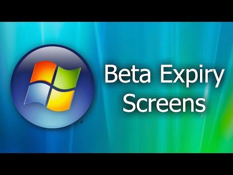 Windows Vista Beta Expiry Screens!