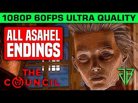 THE COUNCIL Episode 5: Checkmate All Asahel Endings - 1080p 60fps Ultra Settings