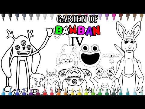 Garten Of Banban 4 Chapter 7  New Coloring pages  / Color All New MONSTERS + ENDING