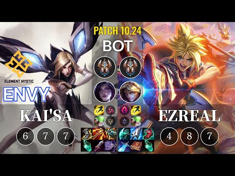 EM Envy Kai'Sa vs Ezreal Bot - KR Patch 10.24