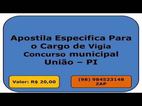 Apostila Especifica Vigia Concurso União - P