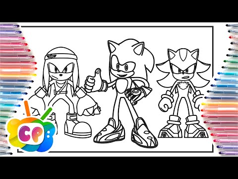 SONIC PRIME coloring page/ How to draw Sonic Prime / Sonic coloring book