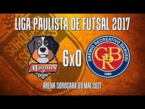 Gols Magnus Futsal Sorocaba 6x0 Barueri - Liga Paulista de Futsal