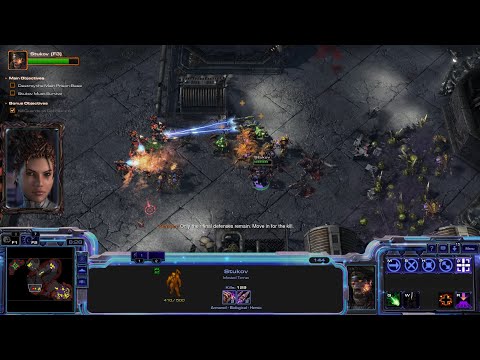 StarCraft 2 Wings of Liberty Campaign (Zerg Edition) Mission 10a - Breakout