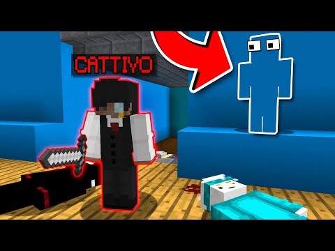 MI NASCONDO DALL'ASSASSINO CATTIVO SU MINECRAFT - Murder Mystery ITA