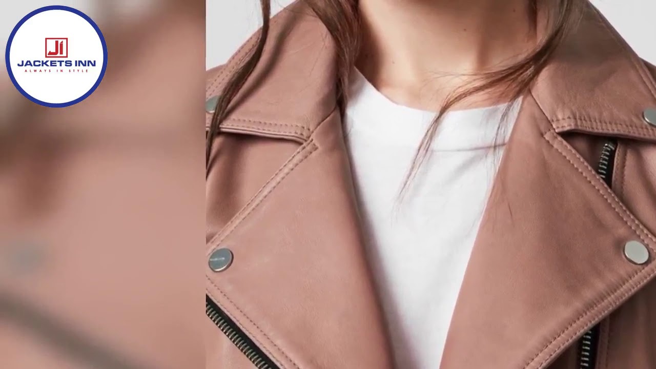 Brown Leather Biker Jacket For Women | Jackets Inn