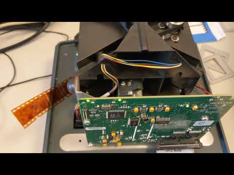 Pakon F135 Plus negative scanner working inside look