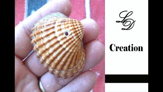 Shell craft idea - How to drill a hole in a seashell without a drill