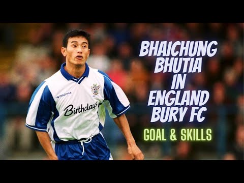 Bhaichung Bhutia in England - Bury FC - Rare Footage Compilation - Goals and Skills