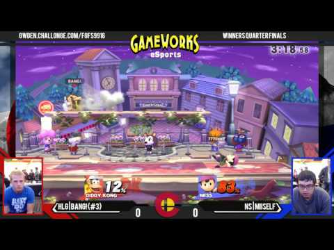 HLG|BANG! (Diddy Kong) Vs. NS|Miiself (Ness)