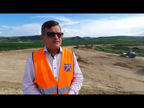 Au fost reluate lucrările la nodul Chețani pe Autostrada Transilvania în județul Mureș