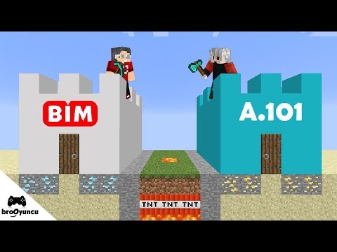 MİNECRAFT BİM VS A101 KALESİ ŞANS BLOKLARI