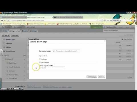 How to Create a page in PB works