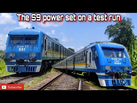 A set of S9 Power Set on the test run colombo to polgahawela with S9 851