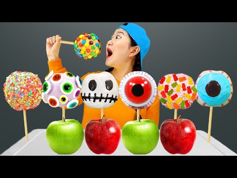 How to make Chocolate Apples Dessert! 푸드 챌린지 by HUBABI