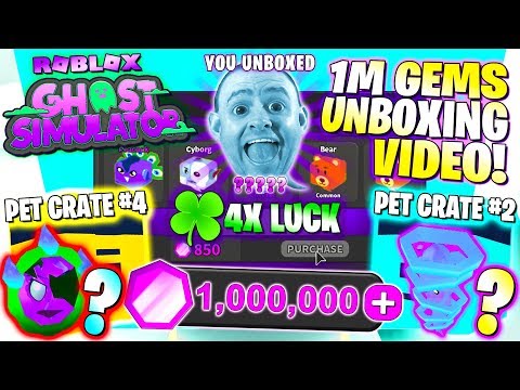 Steam Community Video 1 Million Gems Unboxing Twister Or Reflector Pet Crate 2 4 Ghost Simulator Roblox Pc Pro - roblox livestream fire simulation