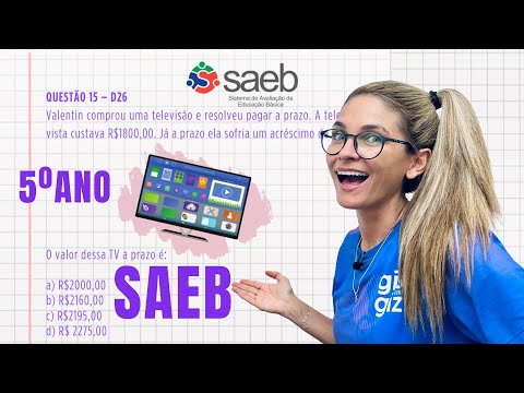 SAEB MATEMÁTICA 5º ANO SIMULADO PREPARATÓRIO 03