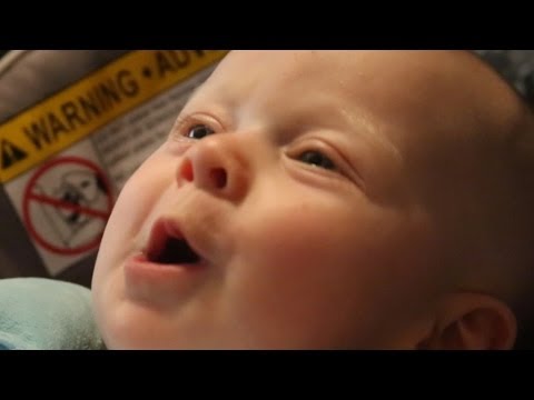 4 month old baby tries to sing to Karen Carpenter song,  Melts Hearts.