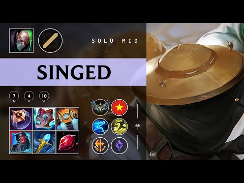Singed Mid vs Teemo - VN Challenger Patch 25.24