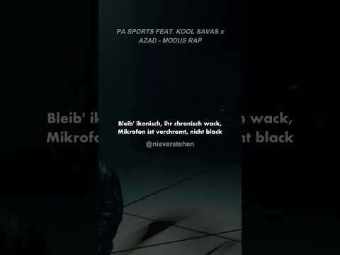 FÜR IMMER MODUS RAP 🎤 Pa Sports x Kool Savas x Azad | Musik Zitate Deutsch | nieverstehen