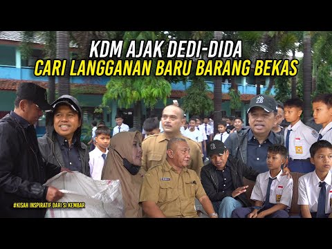 SAAT HUJAN MENGGUYUR-DEDI DIDA DIAJAK KELILING SEKOLAH CARI LANGGANAN BARU BARANG BEKAS