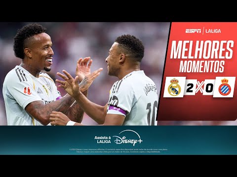 Gols e lances de Real Madrid x Espanyol