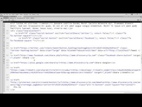 21 Web Development Integration Javascript Dynamic Content Share Button Code