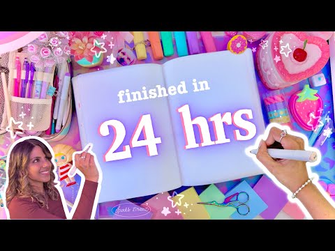 How I Finished my Sketchbook in 24 Hours!? 😱 [draw along]