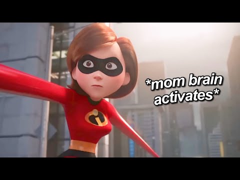 Helen Parr having CHAOTIC mom brain energy for like 6 minutes straight