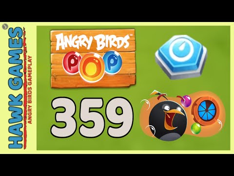 Angry Birds Stella POP Bubble Shooter Level 359 - Walkthrough, No Boosters