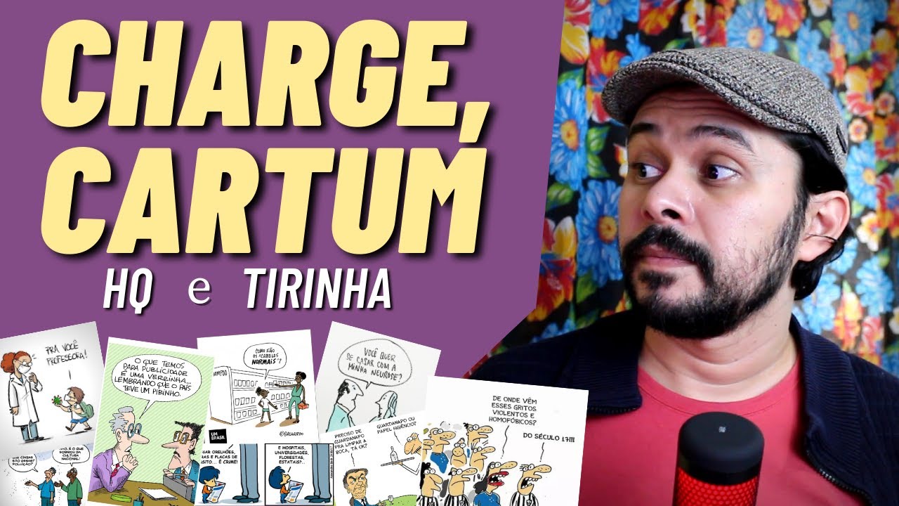 CHARGE, CARTUM, HQ e TIRINHA - Gêneros textuais #15