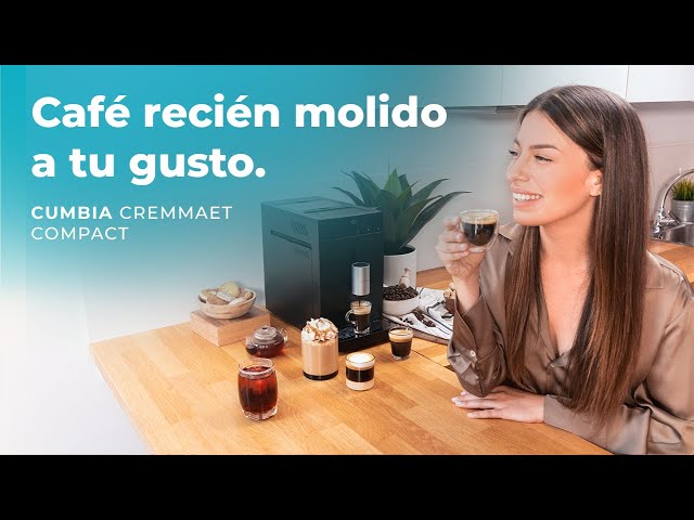 Cafeteira Superautomática Cecotec Cumbia Cremmaet Compact 1,1L 19 bares moinho integrado video