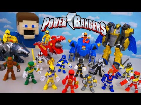 POWER RANGERS Playskool TOYS, Figures, Vehicles, ZORDS Complete Line Unboxing!