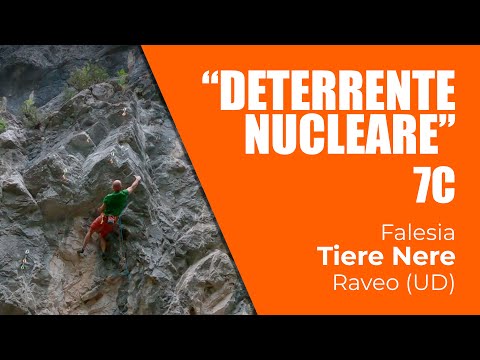 "Deterrente Nucleare", 7c - Falesia Tiene Nere di Raveo (UD)