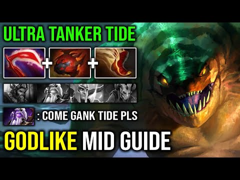 NEW GODLIKE META GUIDE Ultra Tanker Heart + Desolator Solo Mid Tidehunter with Anchor Smash Ravage