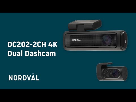 Introducing the Nordväl DC202 2CH 4K Dashcam