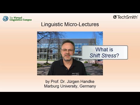 PHY_022 - Linguistic Micro-Lectures: Shift Stress