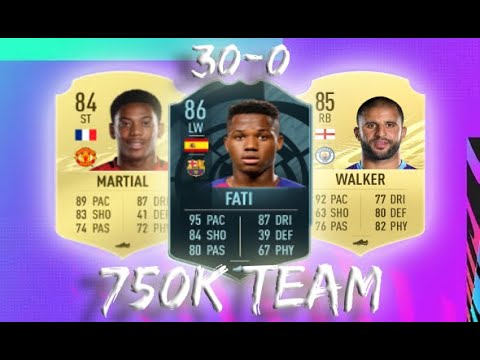 BEST 750K TEAM FOR 30-0 FUT CHAMPS! (FIFA 21)