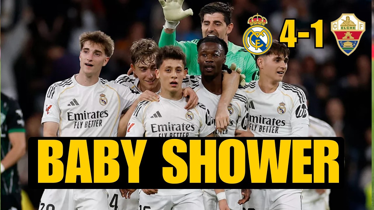 REAL MADRID 4-1 ELCHE: ARDA Y FEDE LANZAN A LA CANTERA
