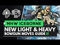 Monster Hunter World Iceborne | Light Bowgun & Heavy Bowgun New Moves Guide