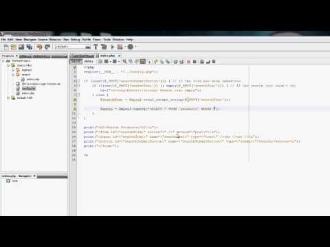 Netbeans Php Tutorial Search Script 11