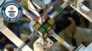 Fastest robot to solve a Rubik's Cube - Guinness World Records