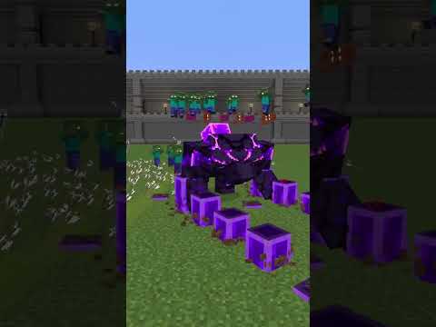ENDER GOLEM vs HEROBRINE CASTLE - Minecraft Mob Battle