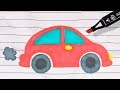 Let S Draw An Animated Car Learn Colors For Kids
