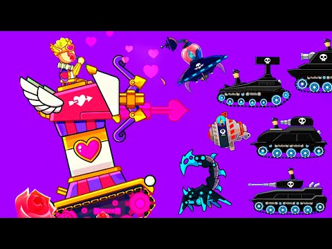 New Tank CUPID TOWER vs ALL BOSSES | Update Hills of Steel