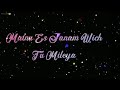 Mainu Es Janam Wich Tu Mileya Lyrics Whatsapp Status HD Status