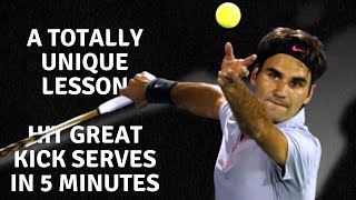 How to hit a great kick serve in minutes!